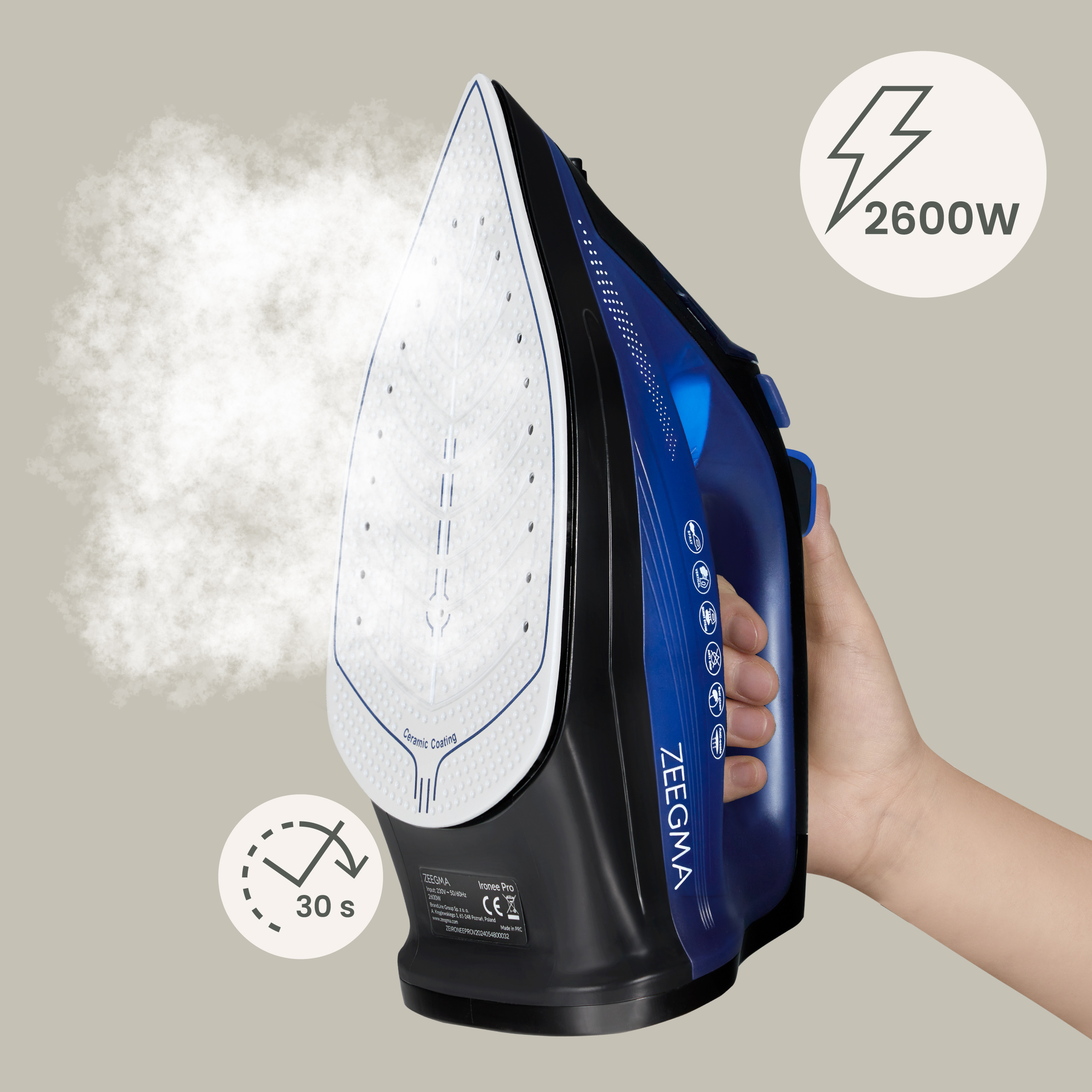 Zeegma Ironee Pro Violet — Żelazko przewodowe