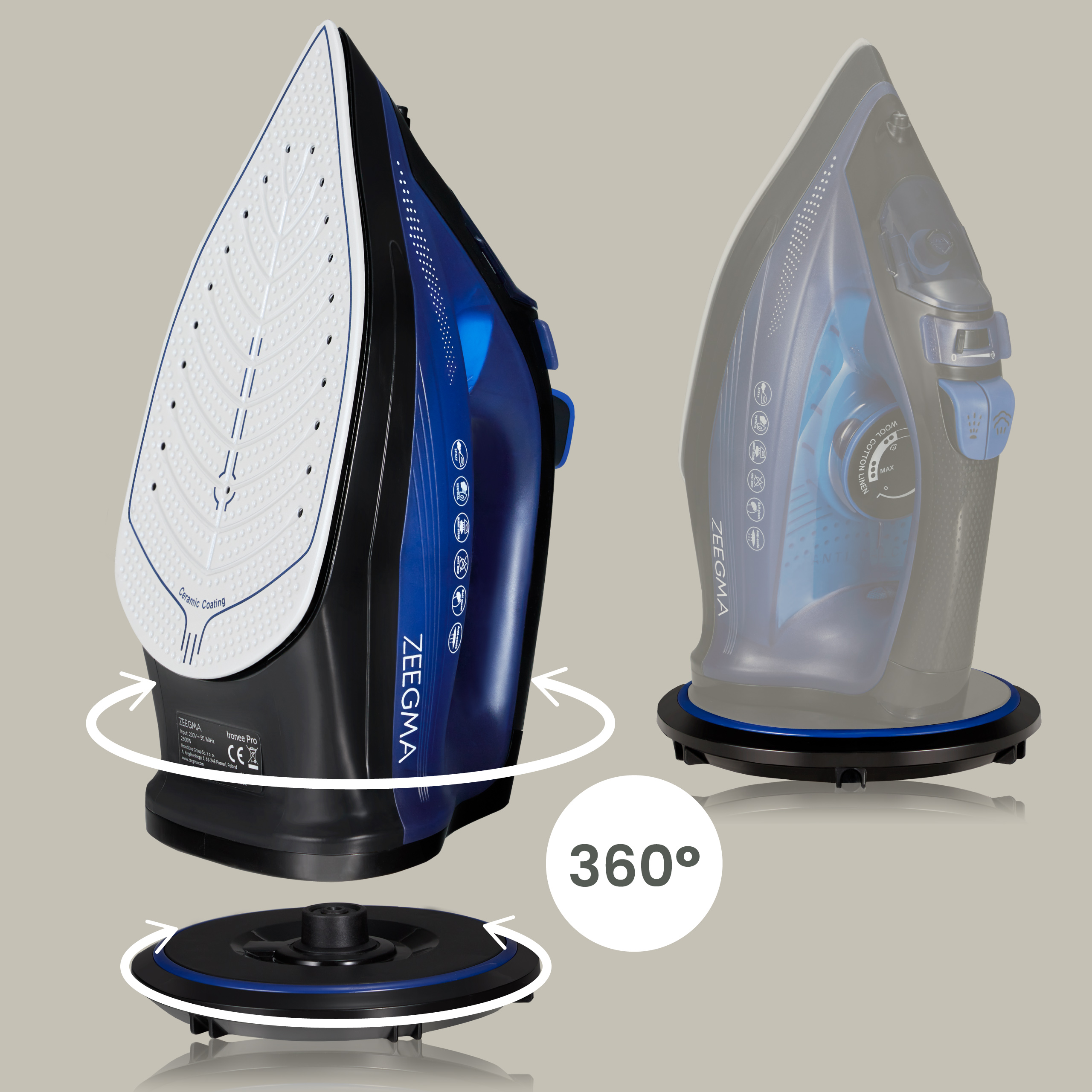 Zeegma Ironee Pro Violet — Żelazko przewodowe