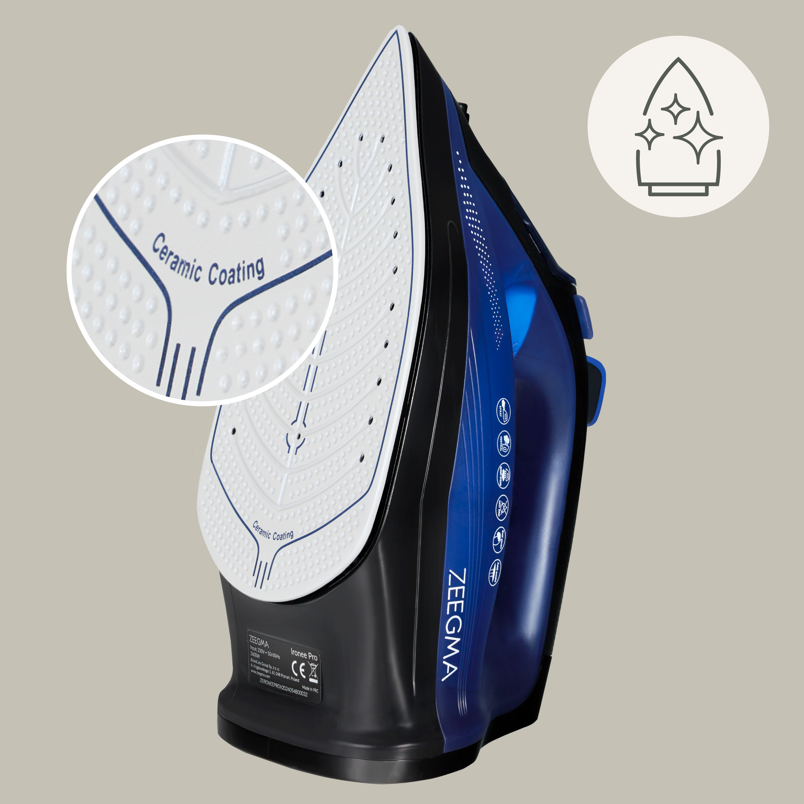 Zeegma Ironee Pro Violet — Żelazko przewodowe